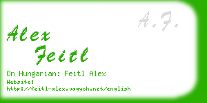 alex feitl business card